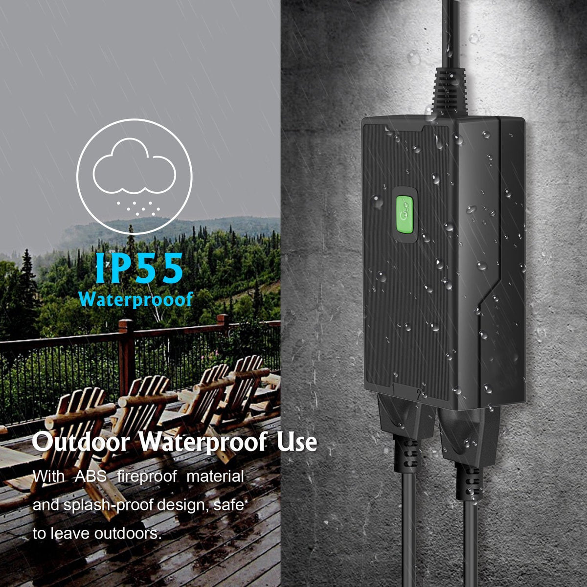 Waterproof Outdoor Wifi Smart Power Plug