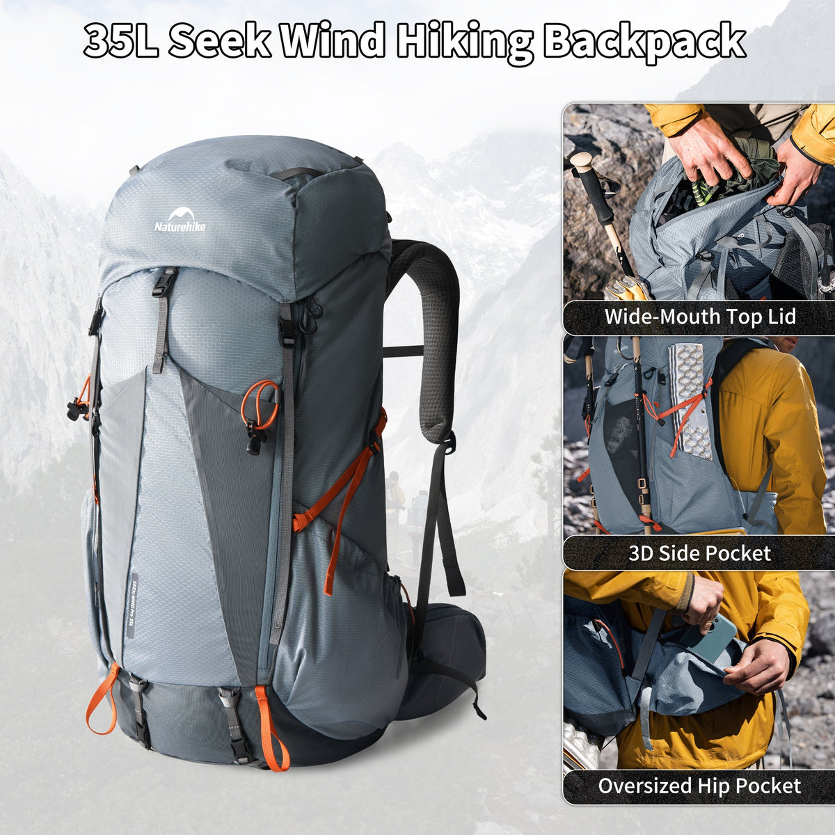 Seek Wind™ Pro Hiking Backpack