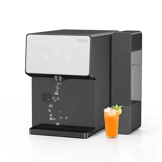 Countertop Nugget Ice Maker with Chewable Soft Ice, 35lbs/24Hrs