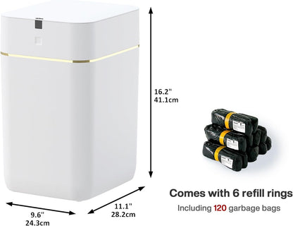 Airdeer Automatic Trash Can, 4 Gallon Self Sealing and Self-Changing Smart Trash Can,