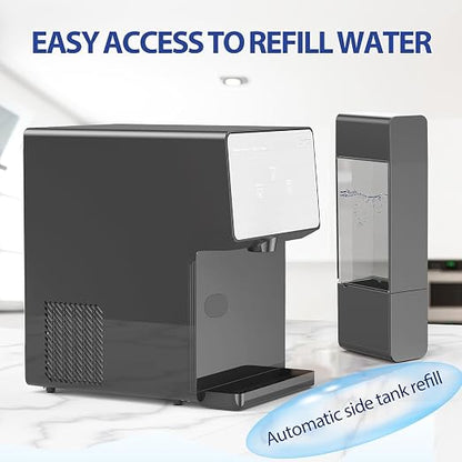 Countertop Nugget Ice Maker with Chewable Soft Ice, 35lbs/24Hrs