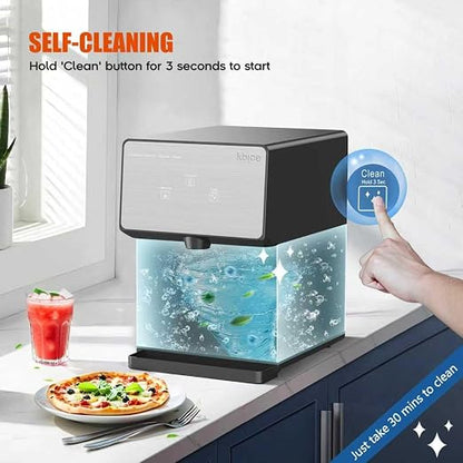 Countertop Nugget Ice Maker with Chewable Soft Ice, 35lbs/24Hrs
