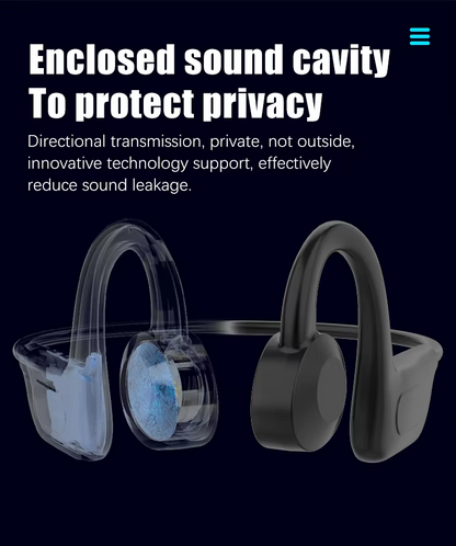 Bone Conduction IPX5 Headphones Lightweight Open Ear Headphones Sport Headphones with Built-in Mic, Bluetooth 5.1 Extra Comfort Waterproof Headset for Running, Cycling, Driving