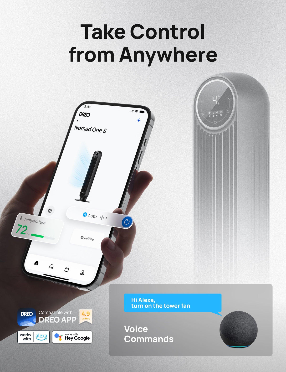 Smart Tower Fan Nomad One S