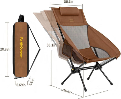 FanttikOutdoor Zeta L8 Max Camping Chair, Portable & Lightweight,