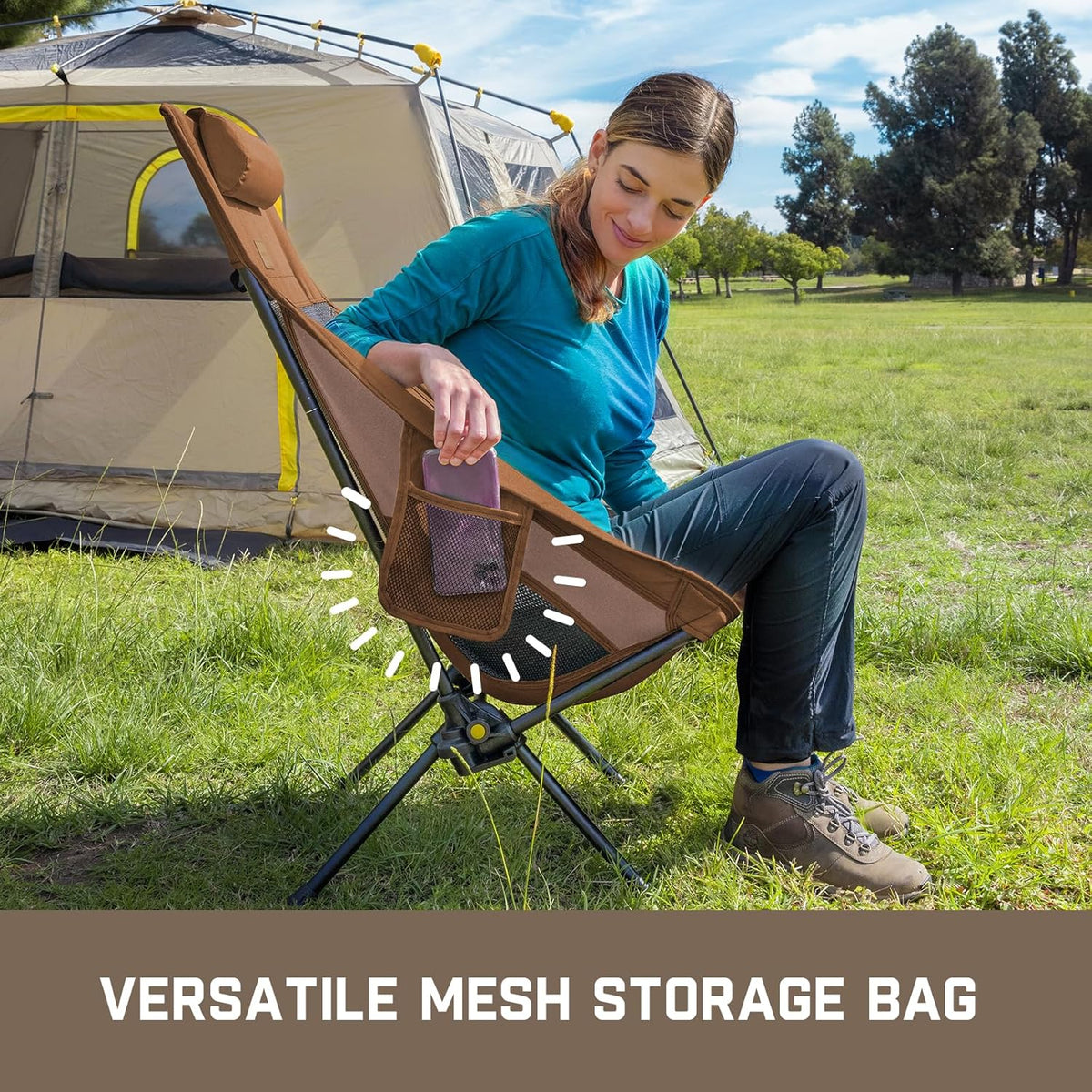 FanttikOutdoor Zeta L8 Max Camping Chair, Portable & Lightweight,
