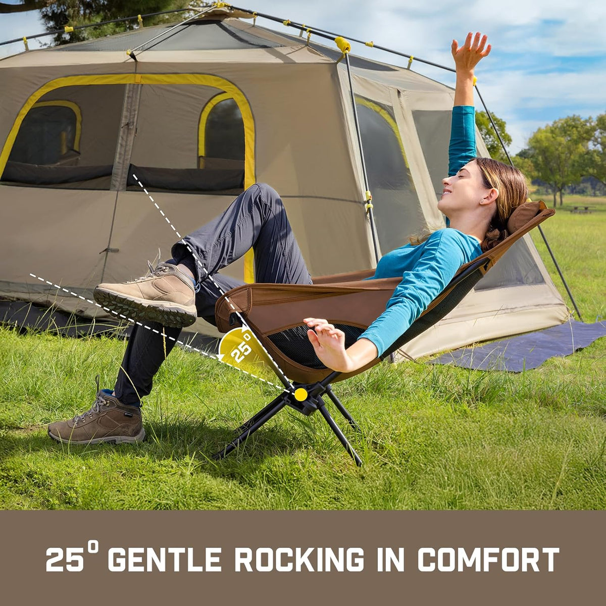 FanttikOutdoor Zeta L8 Max Camping Chair, Portable & Lightweight,