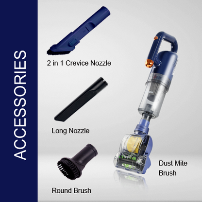 HETCH V3 Pro Hyper-Clean Handheld Dust Mite Bed Vacuum Cleaner & Mop HVC-1416-HC