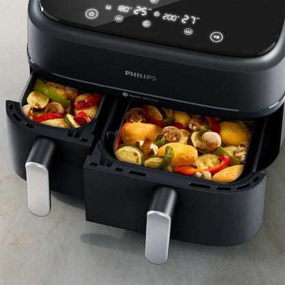 Philips 3000 Series Dual-Basket Airfryer, 9.5 Qt (9L)