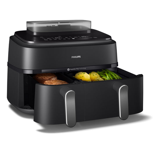 Philips 5000 Series Dual-Basket Airfryer with Steam, 9.6 qt