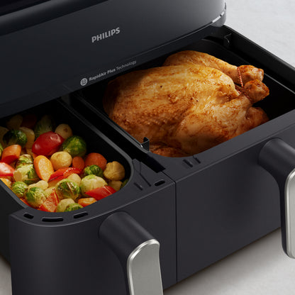 Philips 5000 Series Dual-Basket Airfryer with Steam, 9.6 qt