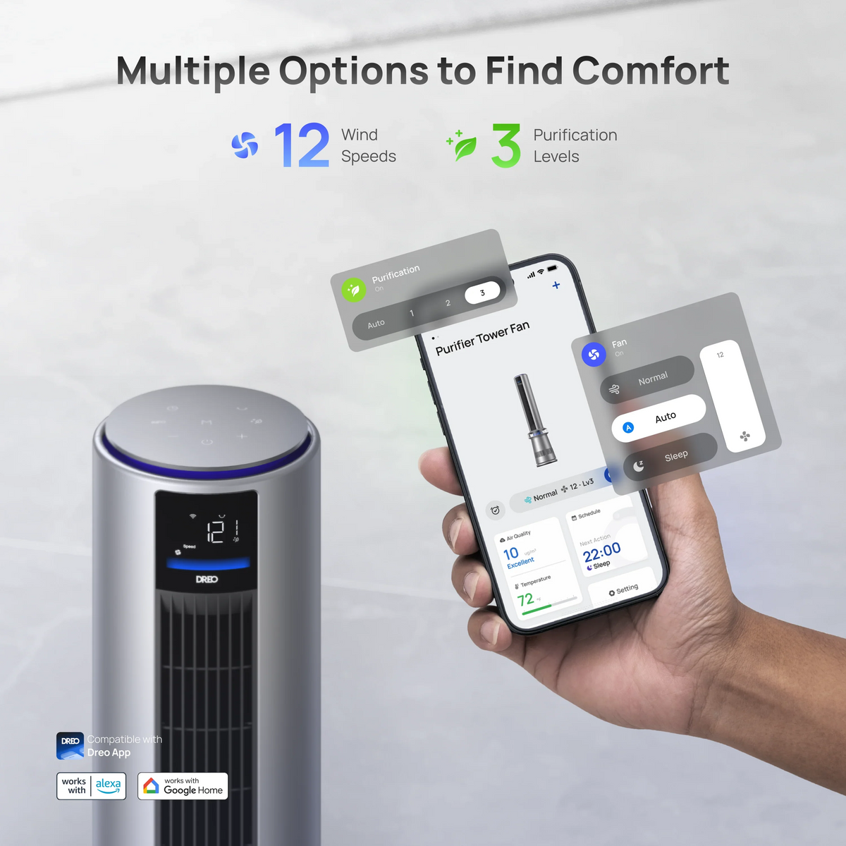 Air Purifier Tower Fan 710S