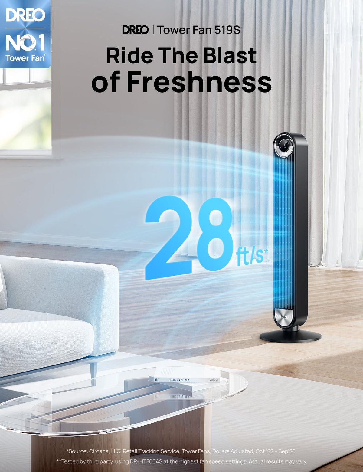 Smart Tower Fan 519S