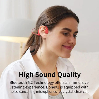 Bone Conduction Headphone Sport Running Waterproof Bluetooth Headset Open Ear Wireless Earphones With Mic For Cycling