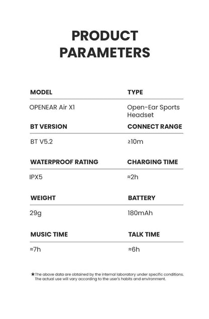 Bone Conduction Headphone Sport Running Waterproof Bluetooth Headset Open Ear Wireless Earphones With Mic For Cycling