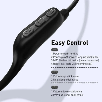 Mpow X6 Pro Bone Conduction Headphones Wireless Bluetooth 5.3 Waterproof IPX8 Professional Sports Headset Built-in 32GB Memory