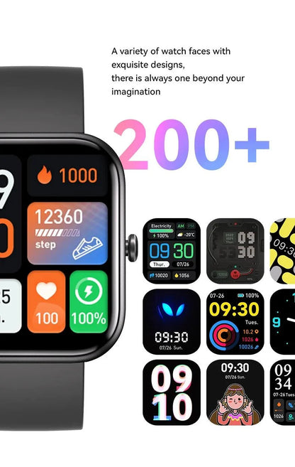 Men Smartwatch Fashion Bluetooth Call BT Music Alarm Clock Voice Assistant Waterproof Smart Watches For Android Phone G21