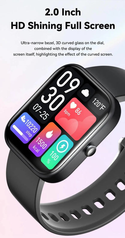 Men Smartwatch Fashion Bluetooth Call BT Music Alarm Clock Voice Assistant Waterproof Smart Watches For Android Phone G21