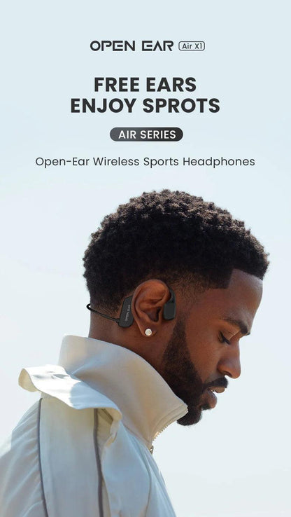 Bone Conduction Headphone Sport Running Waterproof Bluetooth Headset Open Ear Wireless Earphones With Mic For Cycling