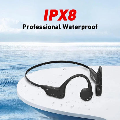 Mpow X6 Pro Bone Conduction Headphones Wireless Bluetooth 5.3 Waterproof IPX8 Professional Sports Headset Built-in 32GB Memory
