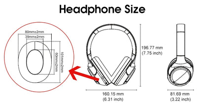 QCY H3 ANC 43dB Active Noise Cancellation Headphones Hi-Res Audio Wireless Earphones Bluetooth 5.4 Over the Ear Headsets 60Hrs