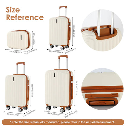 UUH 28-inch Luggage Family Travel 4-Piece Set ?C Buy 1 Get 3 Free (Includes 24/20/13-Inch)