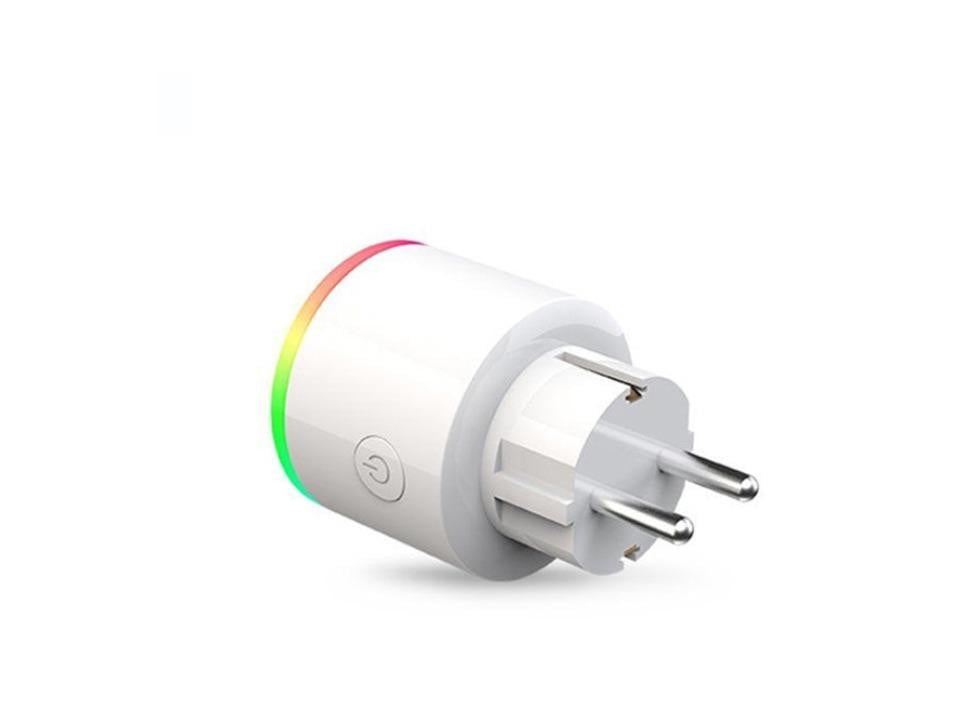 16A EU RGB wifi wireless Smart Plug socket outlet with Power Monitor, Works with Google Home Alexa