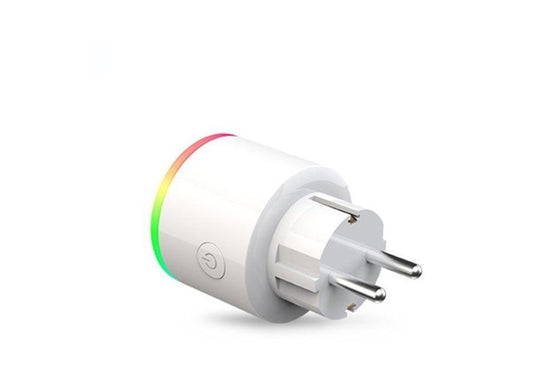 16A EU RGB wifi wireless Smart Plug socket outlet with Power Monitor, Works with Google Home Alexa