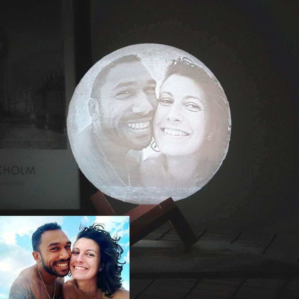 Photo/Text Custom Moon Lamp Night Light