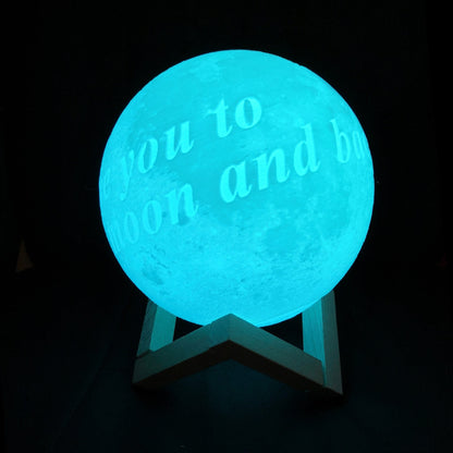 Photo/Text Custom Moon Lamp Night Light