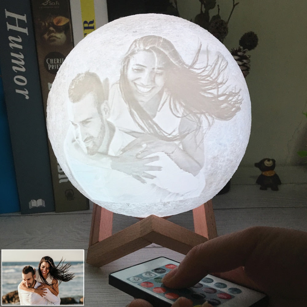 Photo/Text Custom Moon Lamp Night Light
