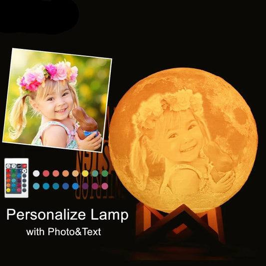 Photo/Text Custom Moon Lamp Night Light
