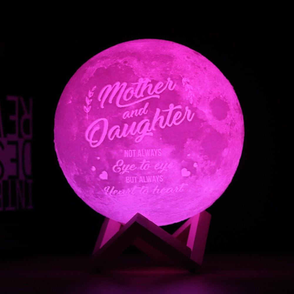 Photo/Text Custom Moon Lamp Night Light