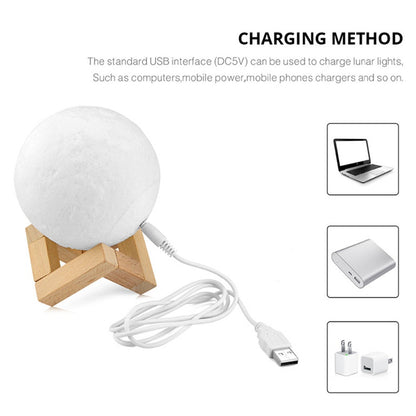 Photo/Text Custom Moon Lamp Night Light