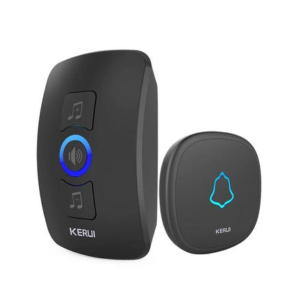 Home Security Welcome Wireless Doorbell Alarm LED light 32 Songs with Waterproof Touch Button