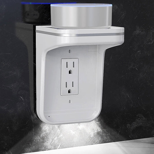 EPULA New Smart Home Wall Outlet Shelf Power Charging, Shelf LED Outlet, Cover Storage