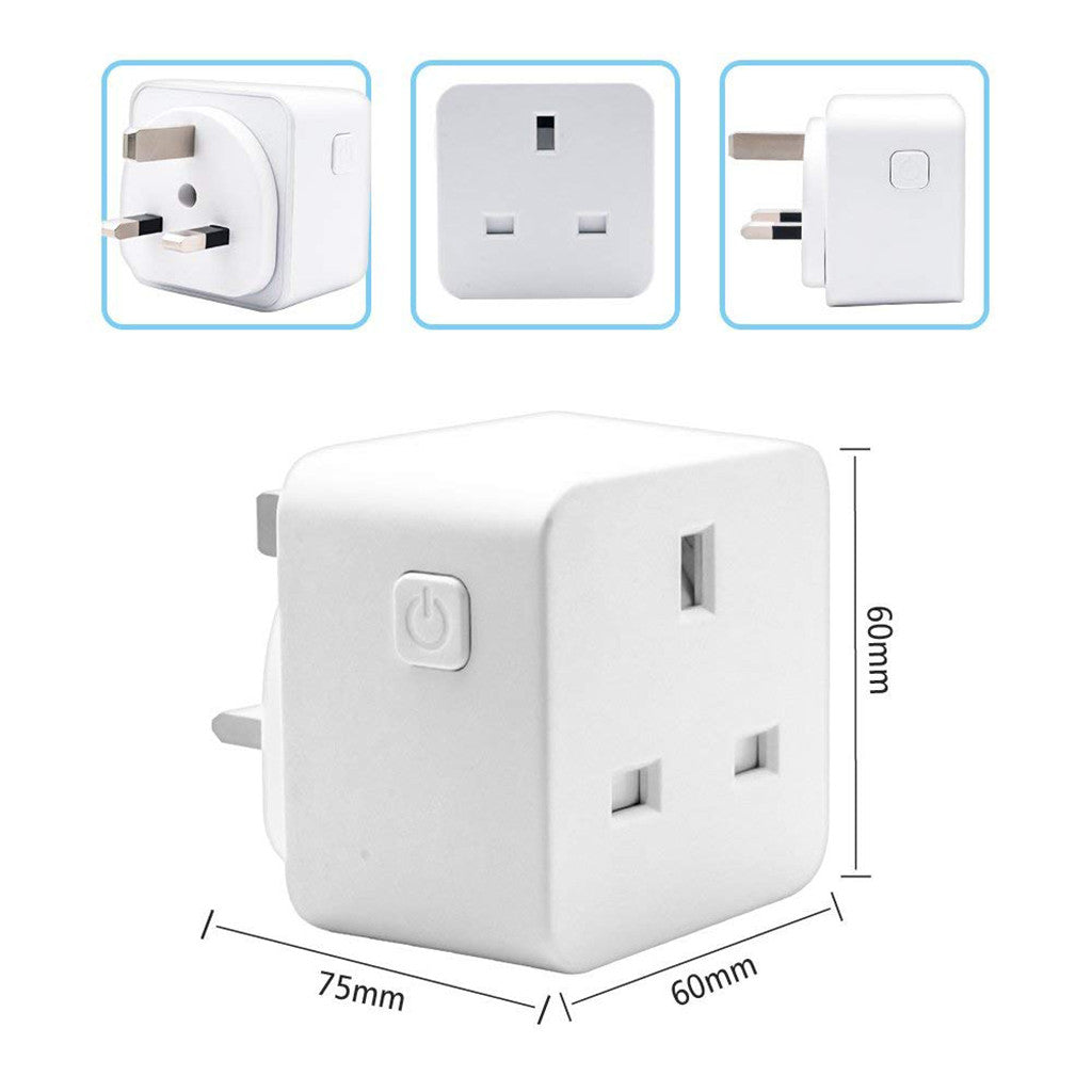 EPULA Smart WiFi Power Socket UK Plug Switch For Google Home